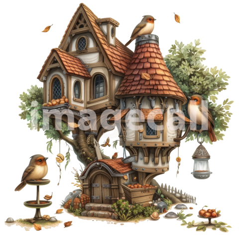 Clipart Animal Houses 7   300dpi