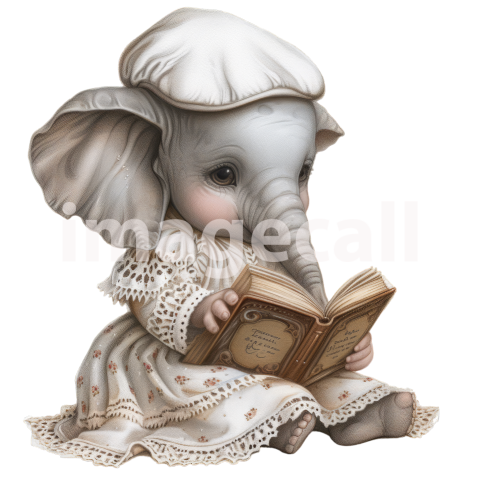 Clipart Cute Card Elephants 3   300dpi