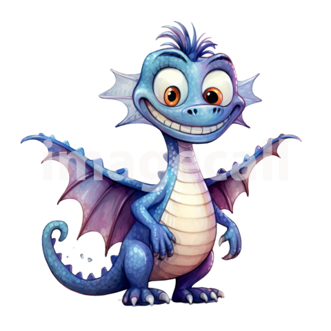 Clipart Cute Dragons 7   300dpi