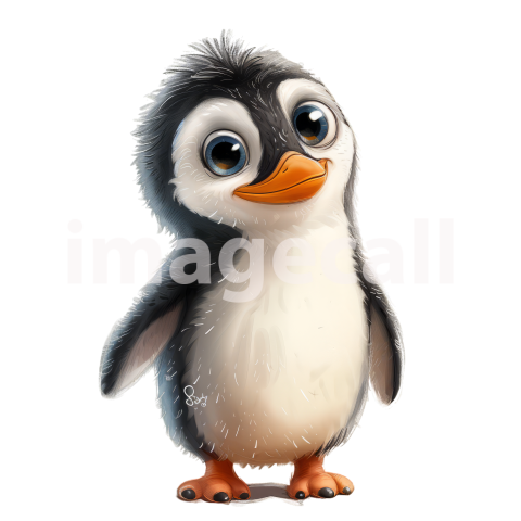 Clipart Cute Penguins 9   300dpi
