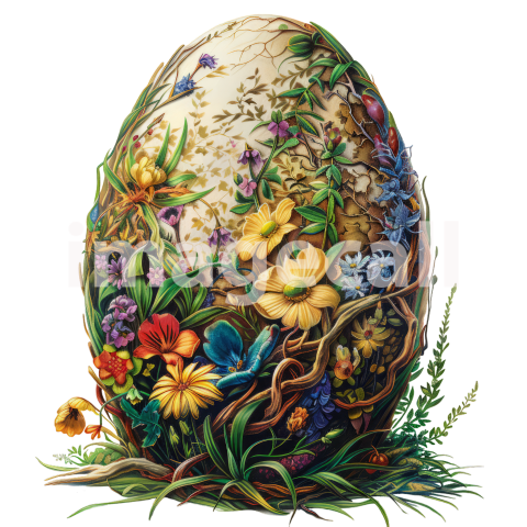 Clipart Floral Easter Eggs 4   300dpi