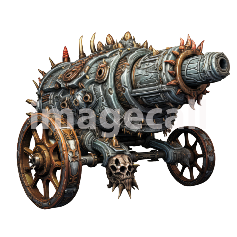 Clipart Fantasy Field Cannons 9   300dpi