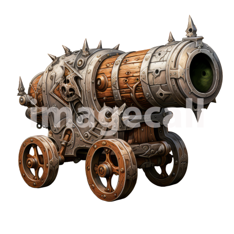 Clipart Fantasy Field Cannons 13   300dpi