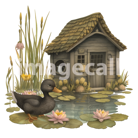 Clipart Animal Houses 12   300dpi
