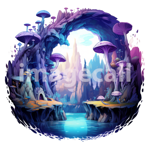 Clipart Mystical Caves 3   300dpi