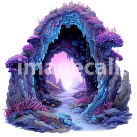 Clipart Mystical Caves 4   300dpi