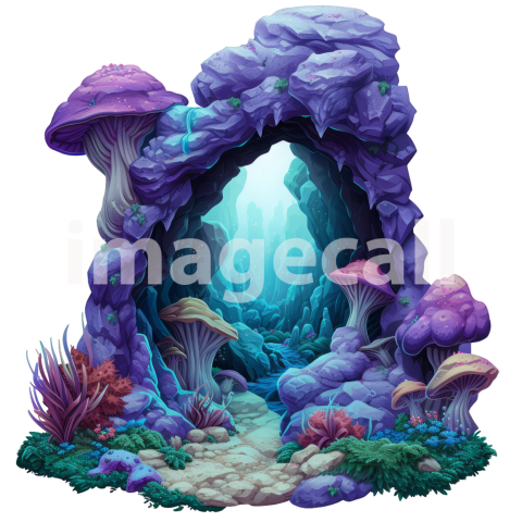 Clipart Mystical Caves 5   300dpi