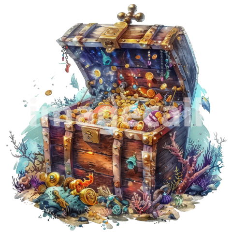 Clipart Pirate Treasure 10   300dpi