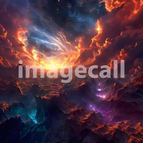 Abstract and surreal colorful and vivid (522)