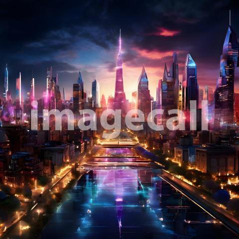 Abstract and surreal colorful and vivid (520)