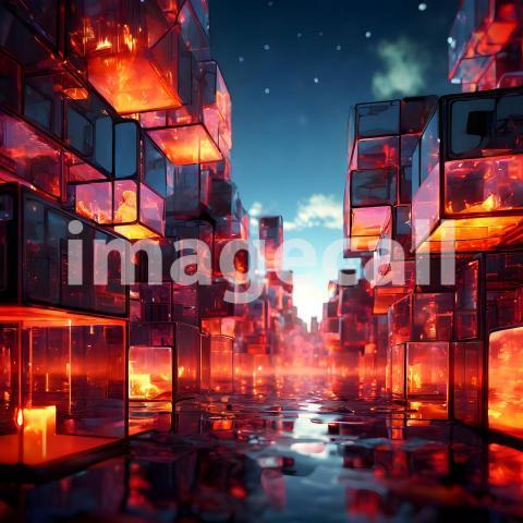 Abstract and surreal colorful and vivid (858)