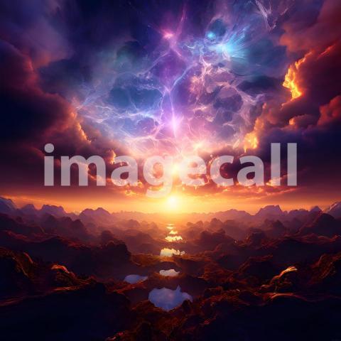 Abstract and surreal colorful and vivid (978)