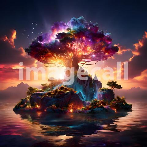 Abstract and surreal colorful and vivid (988)