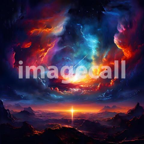 Abstract and surreal colorful and vivid (1012)