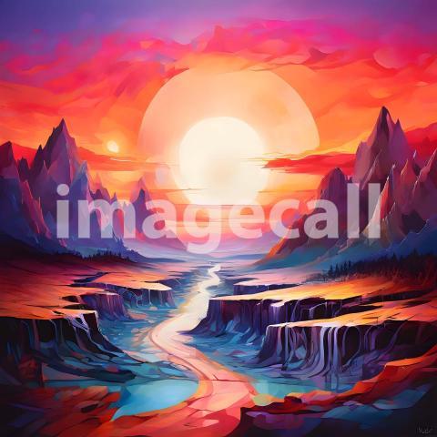 Abstract and surreal colorful and vivid (1249)