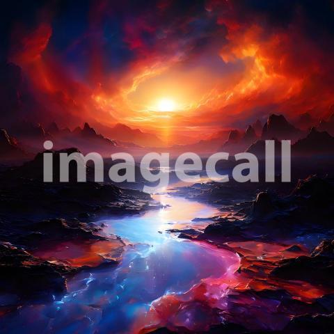 Abstract and surreal colorful and vivid (1330)