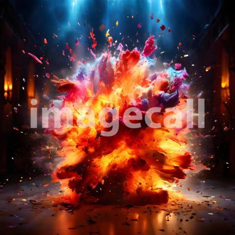 Abstract and surreal colorful and vivid (1619)