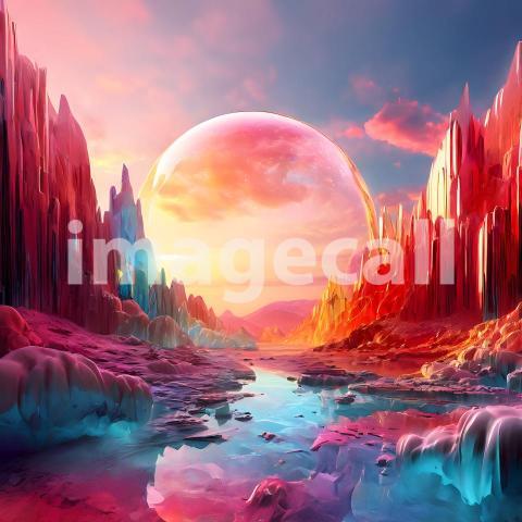 Abstract and surreal colorful and vivid (1678)