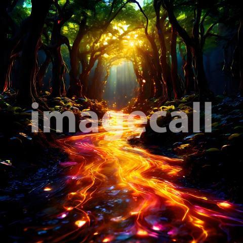 Abstract and surreal colorful and vivid (1686)