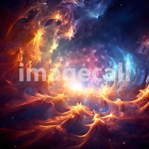 Abstract and surreal colorful and vivid (1729)