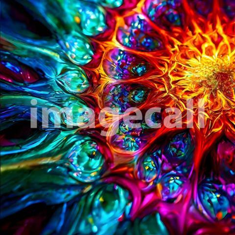 Abstract and surreal colorful and vivid (1736)