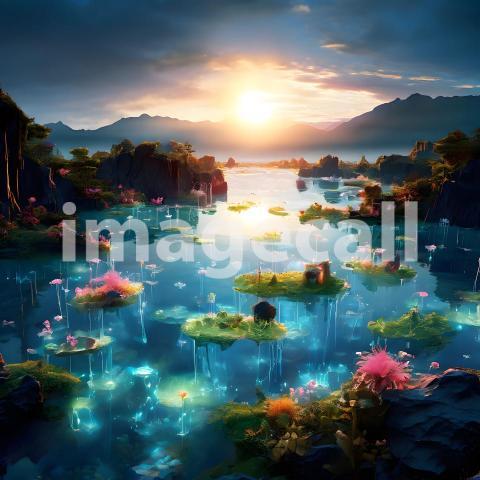 Abstract and surreal colorful and vivid (1745)