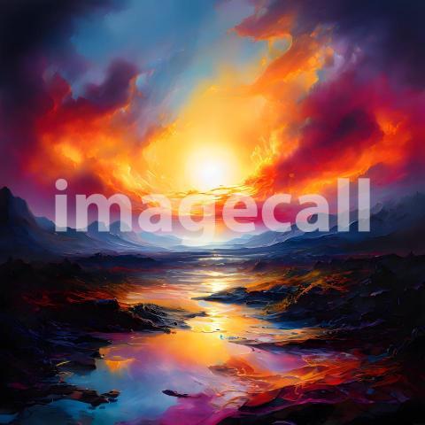 Abstract and surreal colorful and vivid (1787)