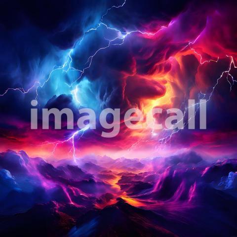 Abstract and surreal colorful and vivid (1809)