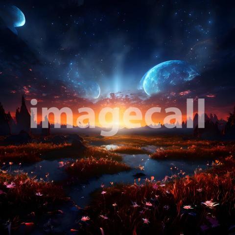 Abstract and surreal colorful and vivid (1829)