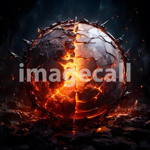 Abstract and surreal colorful and vivid (1950)