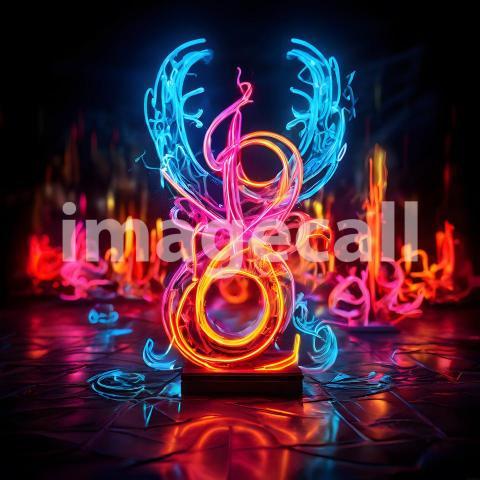 Abstract and surreal colorful and vivid (1959)