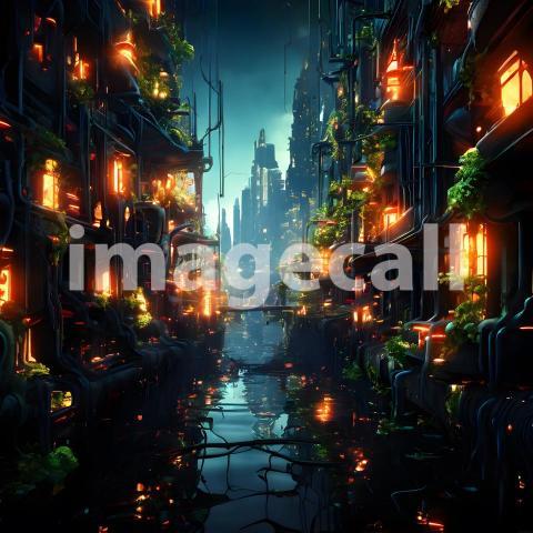 Abstract and surreal colorful and vivid (2052)