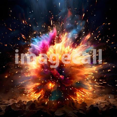 Abstract and surreal colorful and vivid (2076)