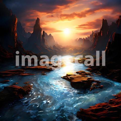 Abstract and surreal colorful and vivid (2104)