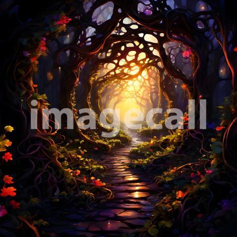 Abstract and surreal colorful and vivid (2099)