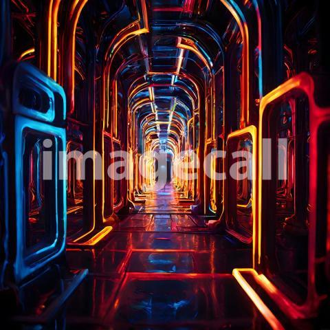 Abstract and surreal colorful and vivid (2112)