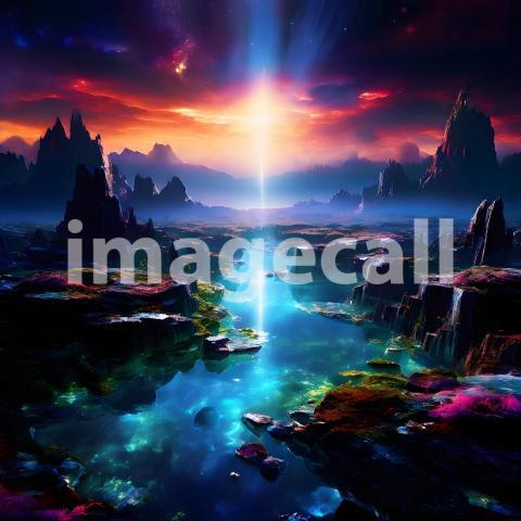 Abstract and surreal colorful and vivid (2113)