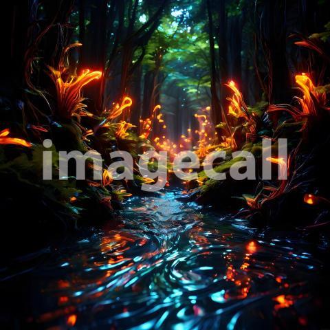 Abstract and surreal colorful and vivid (2143)