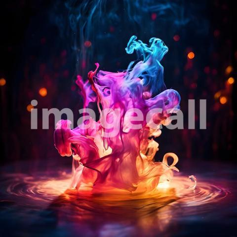 Abstract and surreal colorful and vivid (2464)