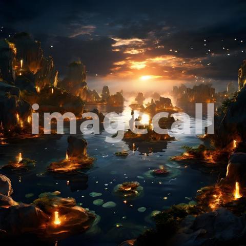 Abstract and surreal colorful and vivid (2172)