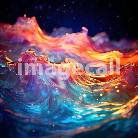 Abstract and surreal colorful and vivid (2184)