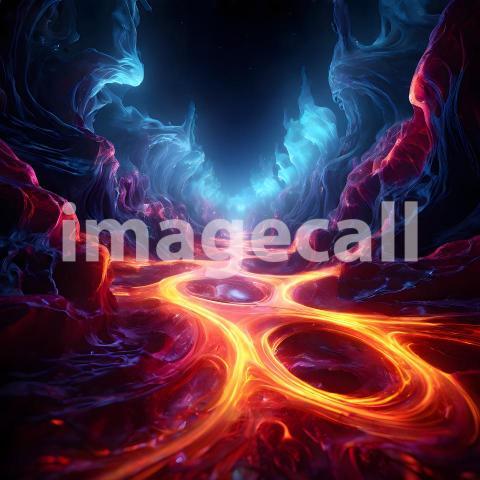 Abstract and surreal colorful and vivid (2240)