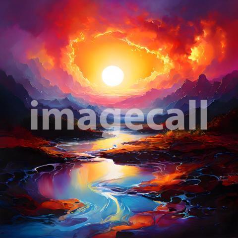 Abstract and surreal colorful and vivid (2244)