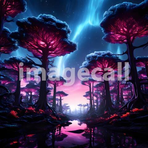 Abstract and surreal colorful and vivid (2302)