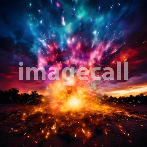 Abstract and surreal colorful and vivid (2308)