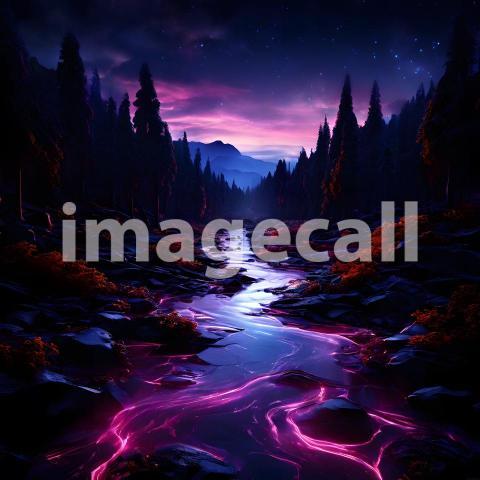 Abstract and surreal colorful and vivid (2312)