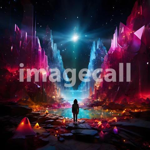 Abstract and surreal colorful and vivid (2592)