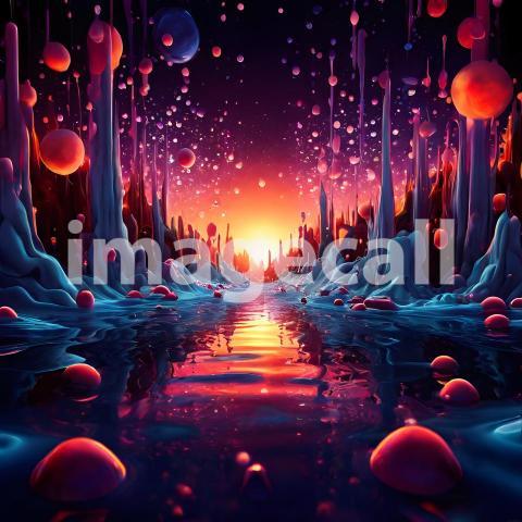 Abstract and surreal colorful and vivid (2606)