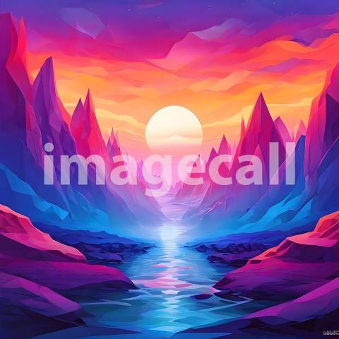 Abstract and surreal colorful and vivid (2620)