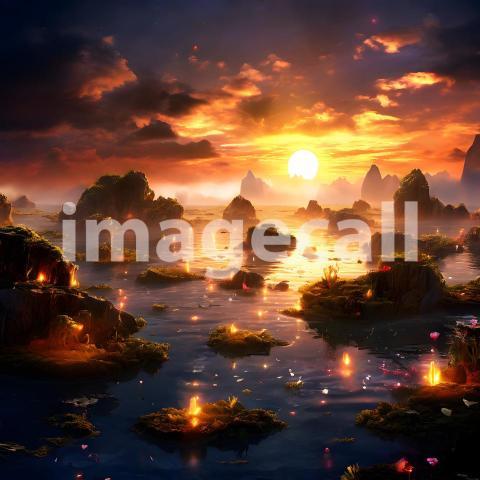 Abstract and surreal colorful and vivid (2629)